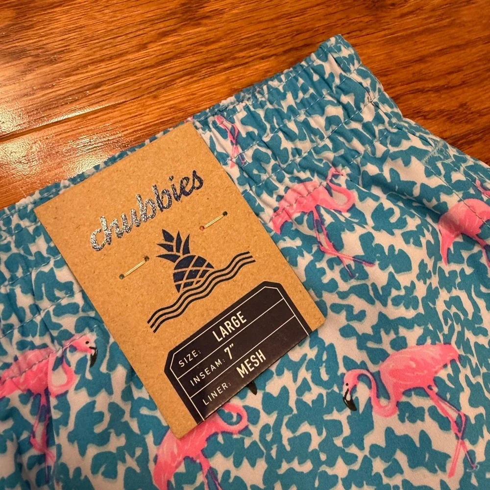 New Chubbies Swim Trunks Bathing Suit Mens Large 7